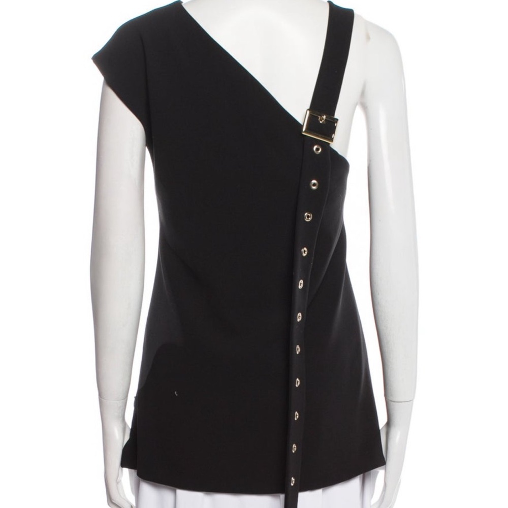 Proenza Schouler Black Asymmetrical Blouse